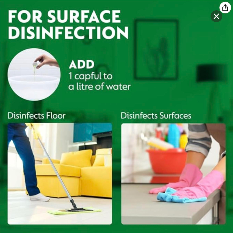 Dettol Antiseptic Liquid for First Aid, Surface Disinfection and Personal Hygiene, 550 ml Pack of 1