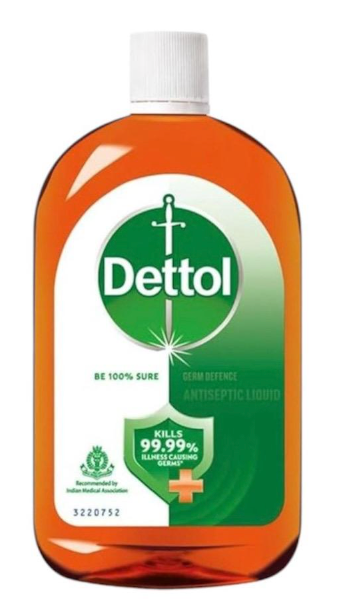 Dettol Antiseptic Liquid for First Aid, Surface Disinfection and Personal Hygiene, 1 Litre Pine Scent