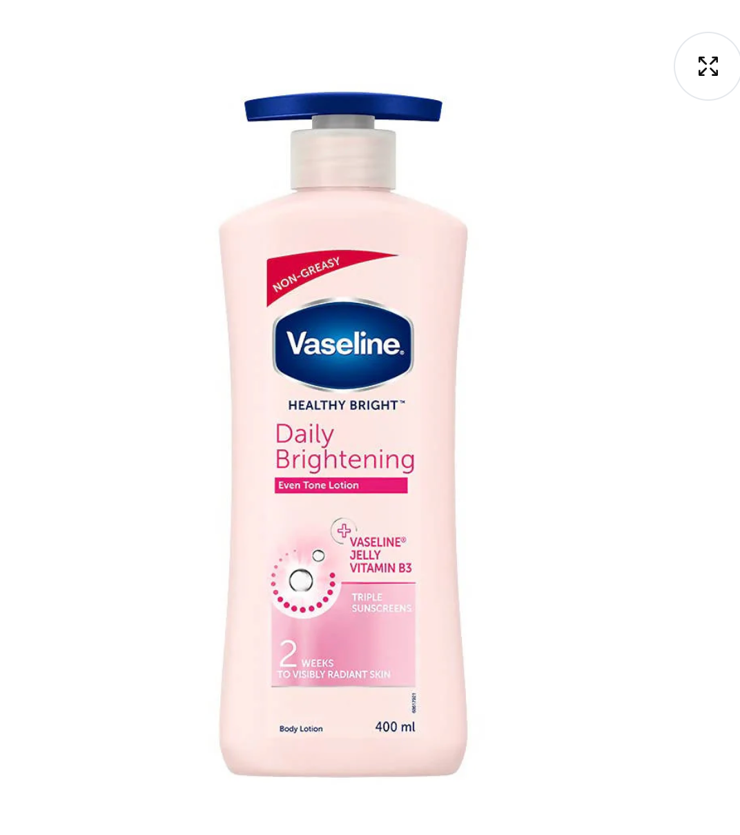 Vaseline Healthy Daily Body Lotion with Vitamin B3, Lightweight Daily Use Moisturizing Lotion 600 ml