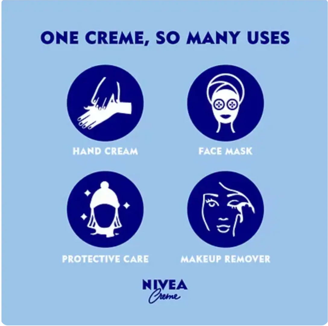 Genuine Authentic German Nivea Cream Metal Tin 250ml (2 pack) Body Care Moisturizer Enriched Dry Moisture Comfort Hydrating