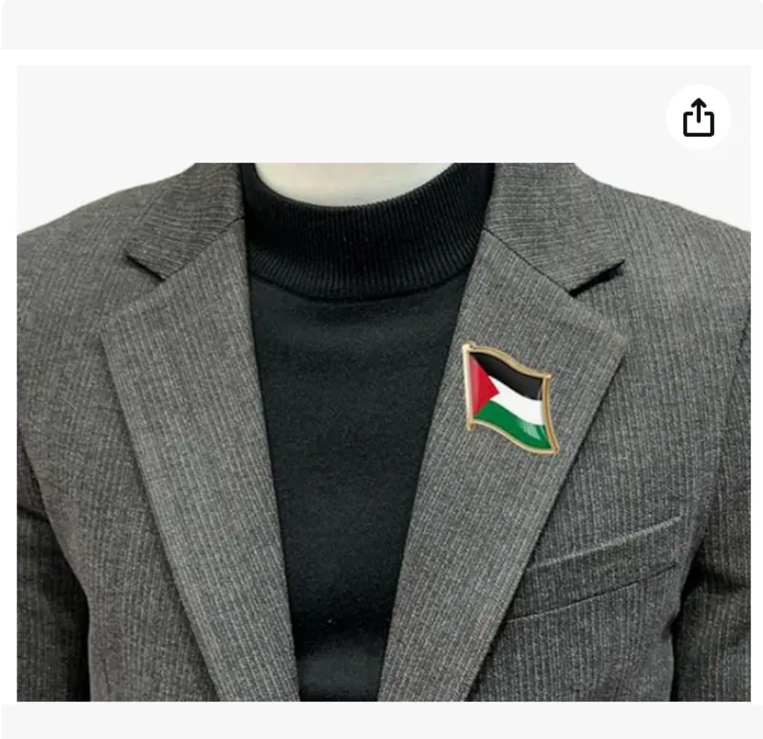 High Quality Palestine Flag Pin | Free Palestine End Israeli Occupation Pin | PACK OF 2. TWO PIECES TOTAL