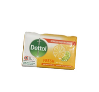 Dettol Antibacterial Soap Bars Pack of 6 - Original, Fresh, Lasting Fresh, Packaging May Vary body wash Scent Moisturizer