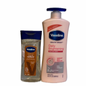 Vaseline Daily Brightening Lotion 600ml & Coco Radiant Gel 200ml - Set of 2 Enriched Dry