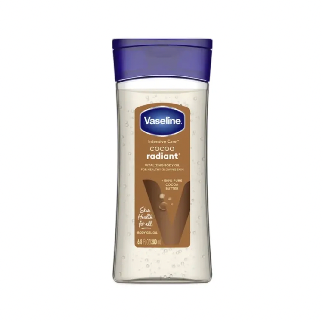 Vaseline Daily Brightening Lotion 600ml & Coco Radiant Gel 200ml - Set of 2 Enriched Dry